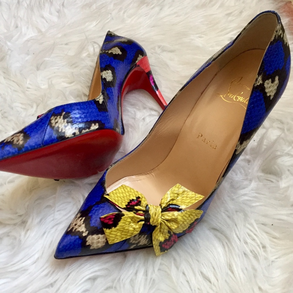 SS17, Christian Louboutin 'Madame Menodo' Python